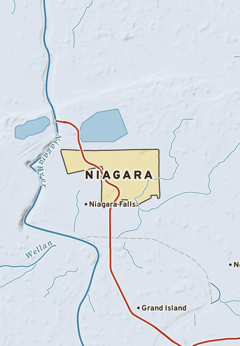Atlas plate of Niagara, New York.