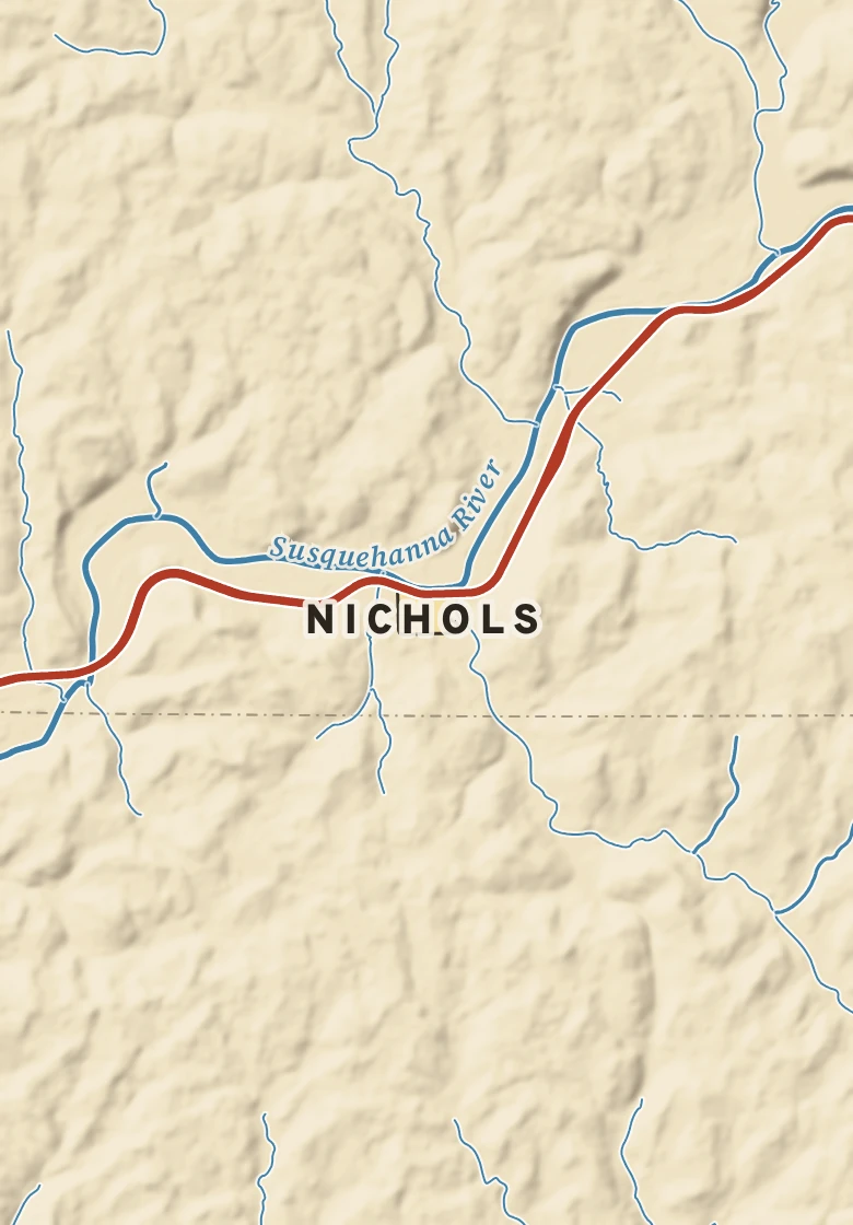 Atlas plate of Nichols, New York.