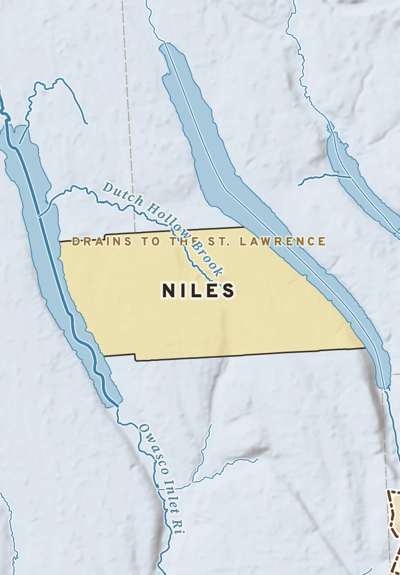 Atlas plate of Niles, New York.