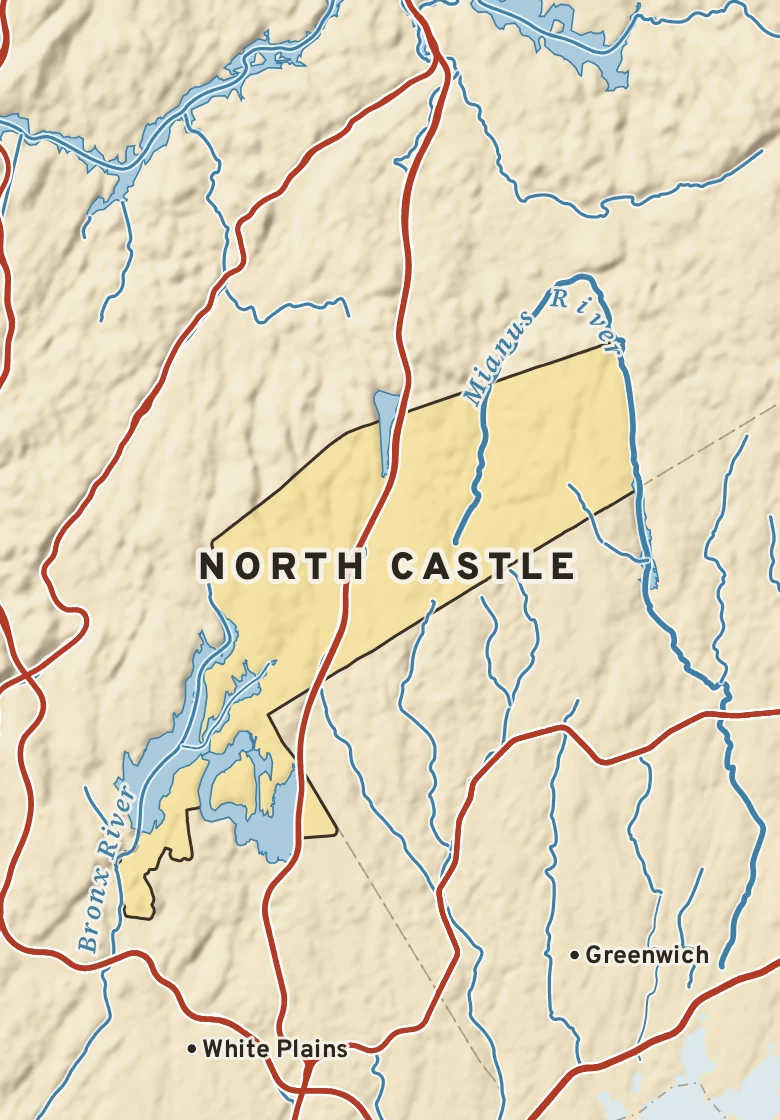Atlas plate of North Castle, New York.