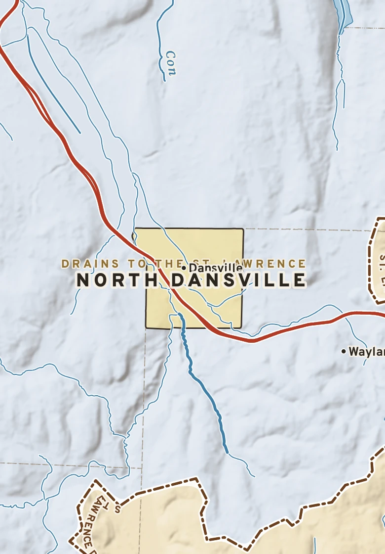 Atlas plate of North Dansville, New York.