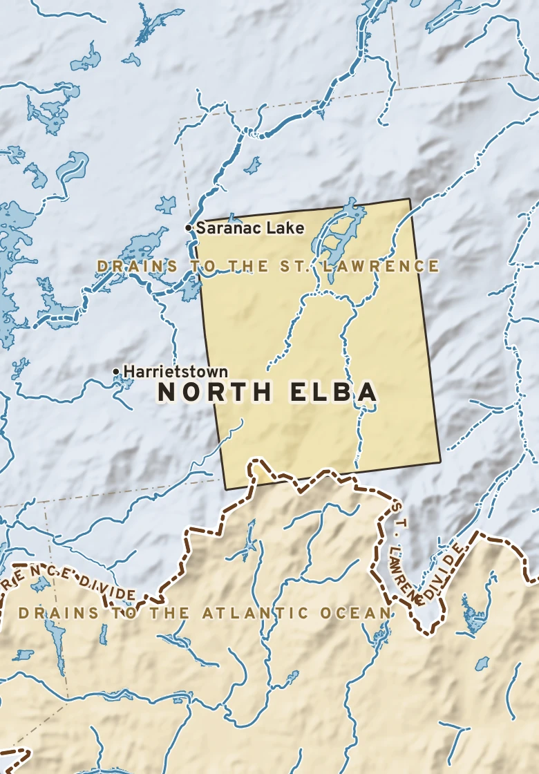 Atlas plate of North Elba, New York.