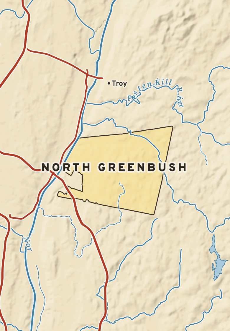 Atlas plate of North Greenbush, New York.