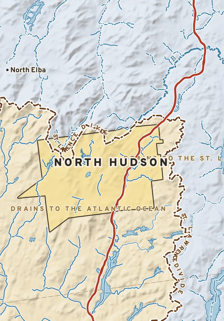 Atlas plate of North Hudson, New York.