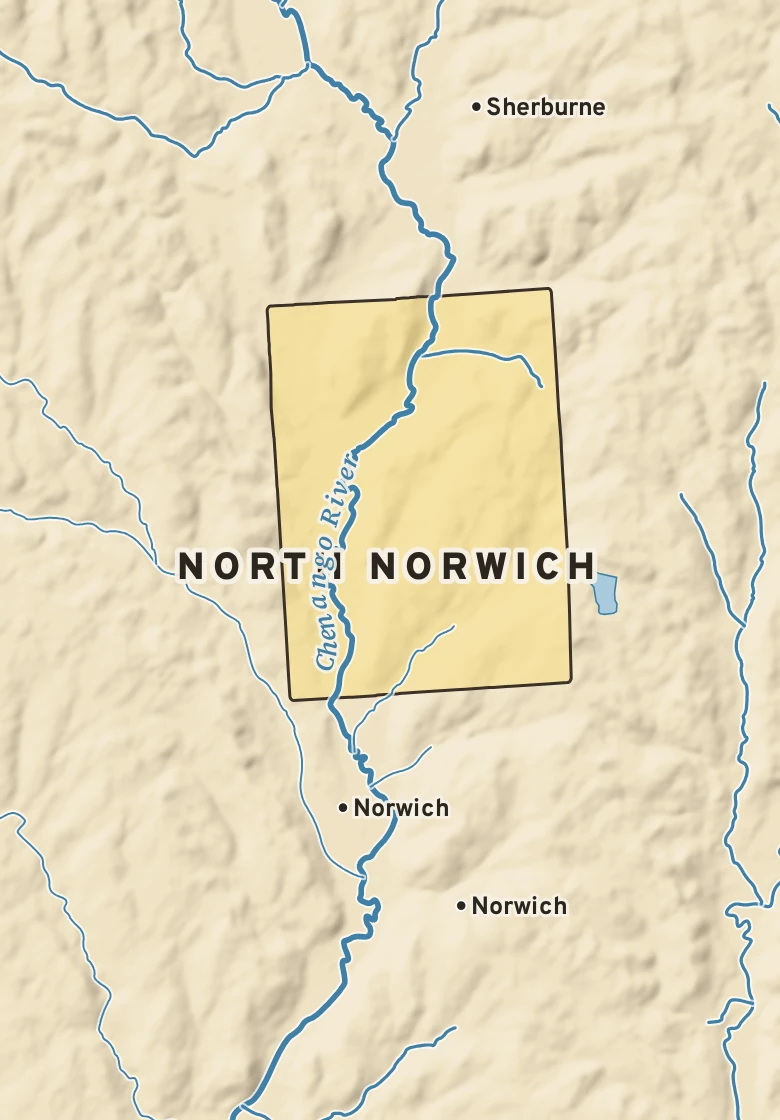Atlas plate of North Norwich, New York.