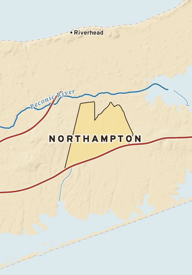 Atlas plate of Northampton, New York.