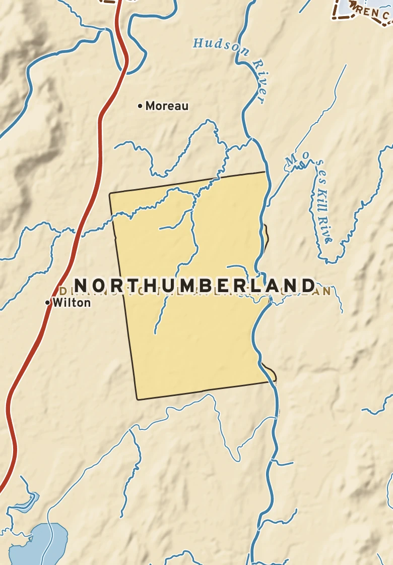 Atlas plate of Northumberland, New York.