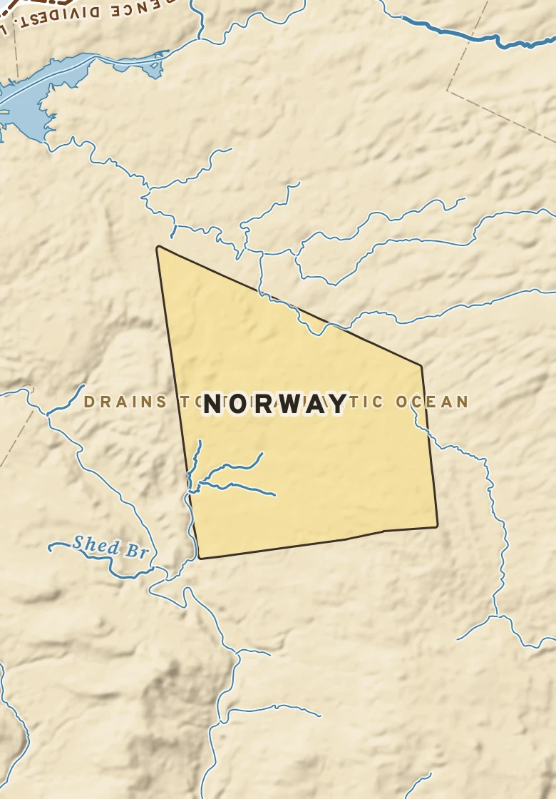 Atlas plate of Norway, New York.