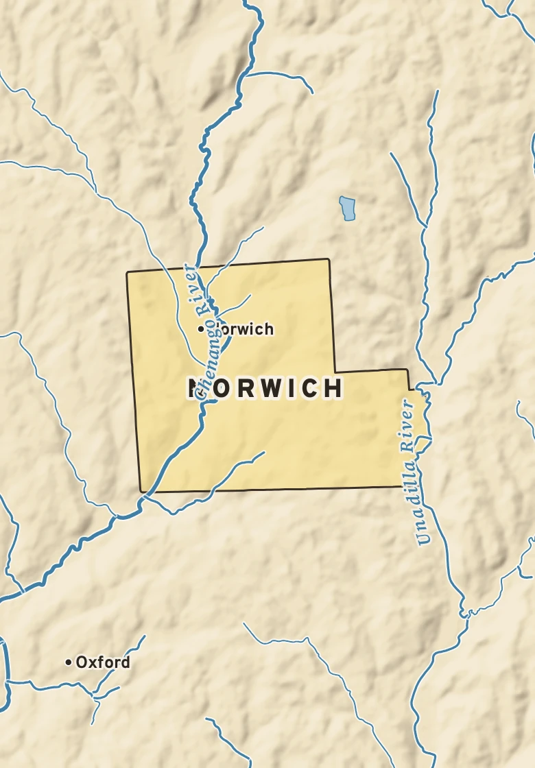 Atlas plate of Norwich, New York.