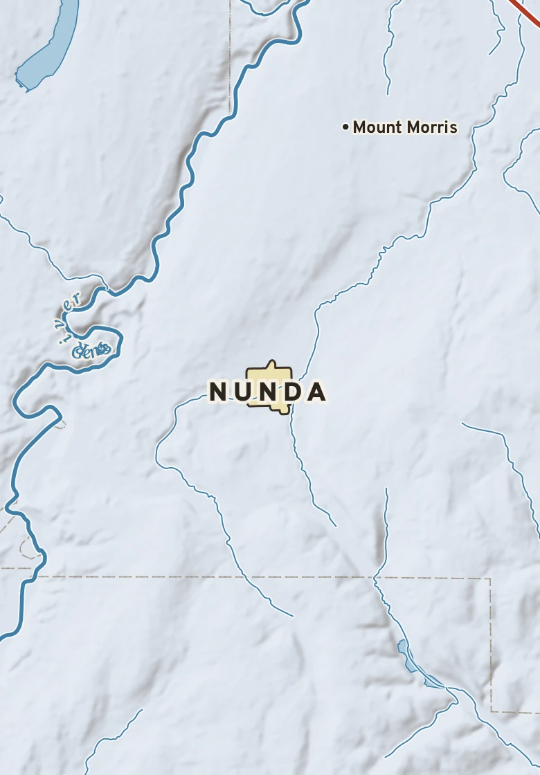 Atlas plate of Nunda, New York.