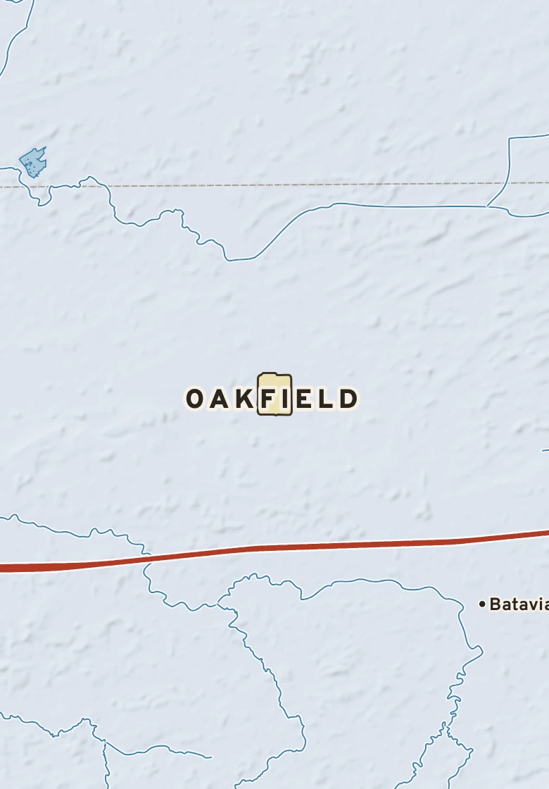Atlas plate of Oakfield, New York.