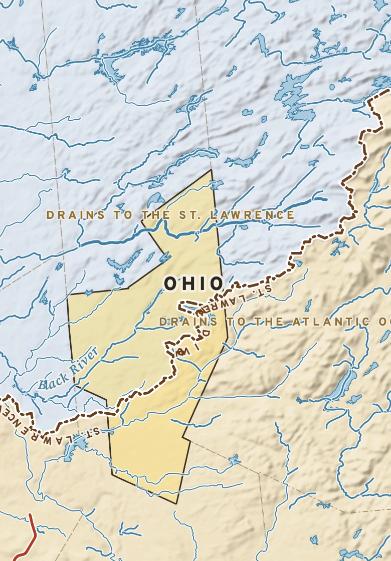 Atlas plate of Ohio, New York.