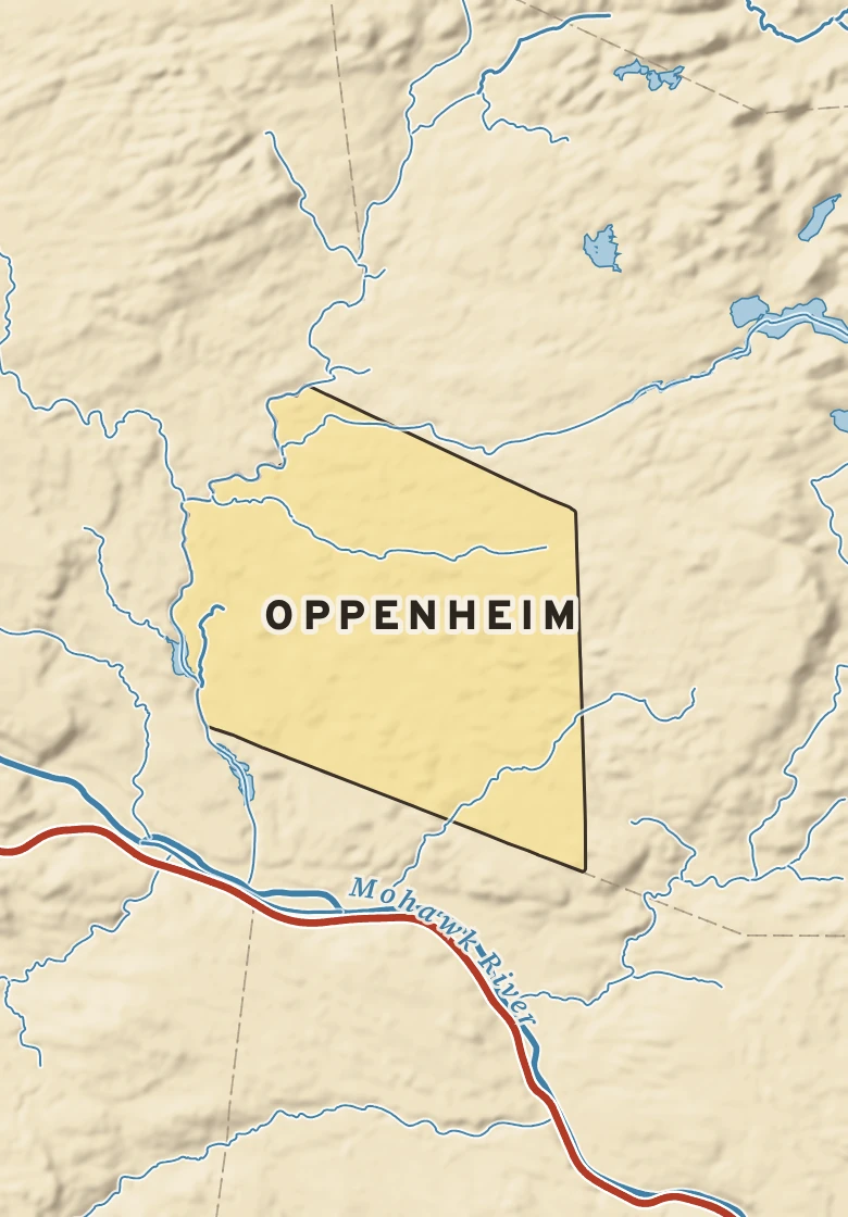 Atlas plate of Oppenheim, New York.