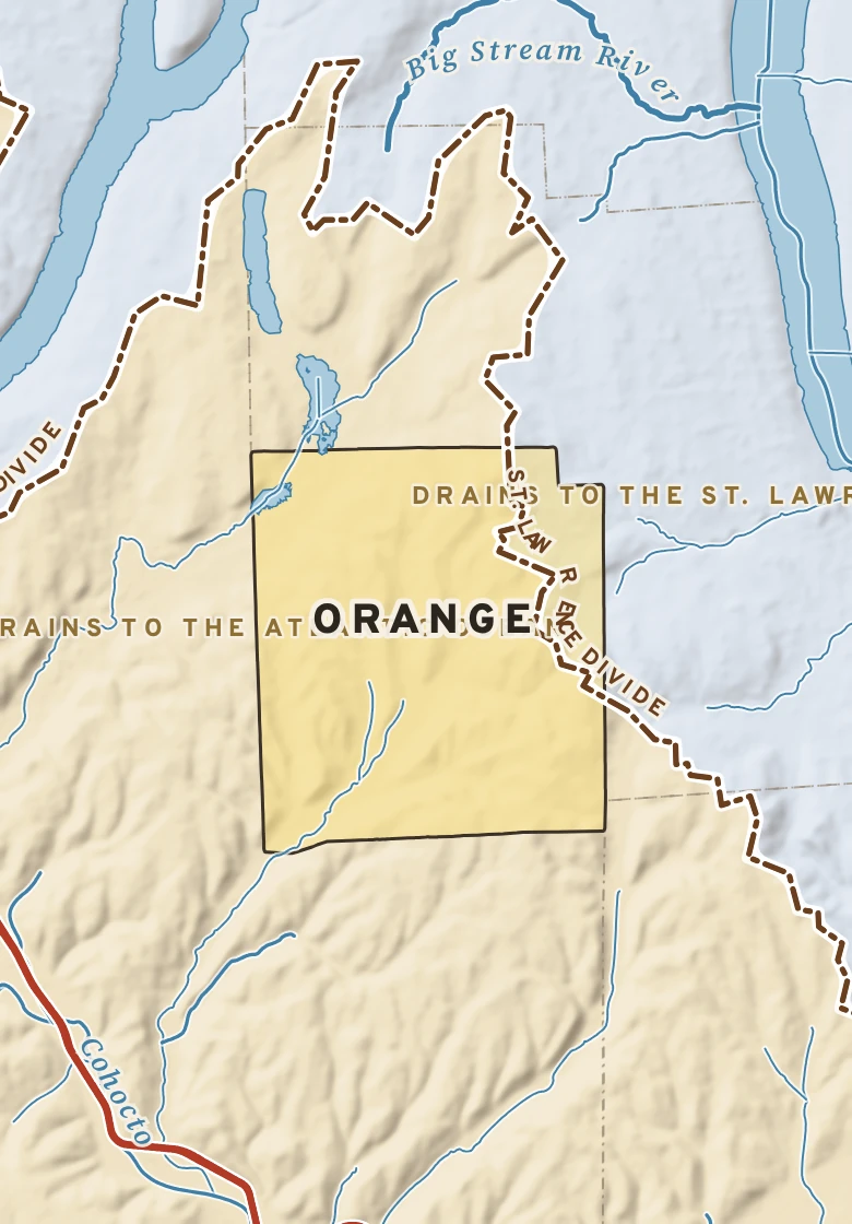 Atlas plate of Orange, New York.