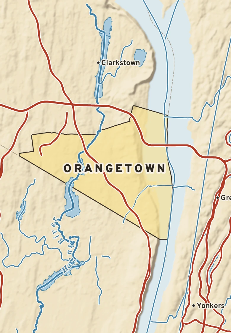 Atlas plate of Orangetown, New York.