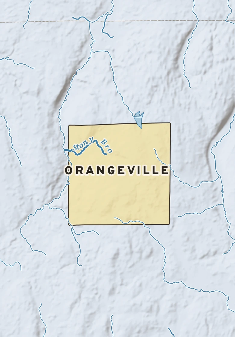 Atlas plate of Orangeville, New York.