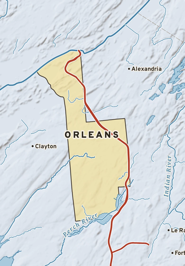 Atlas plate of Orleans, New York.