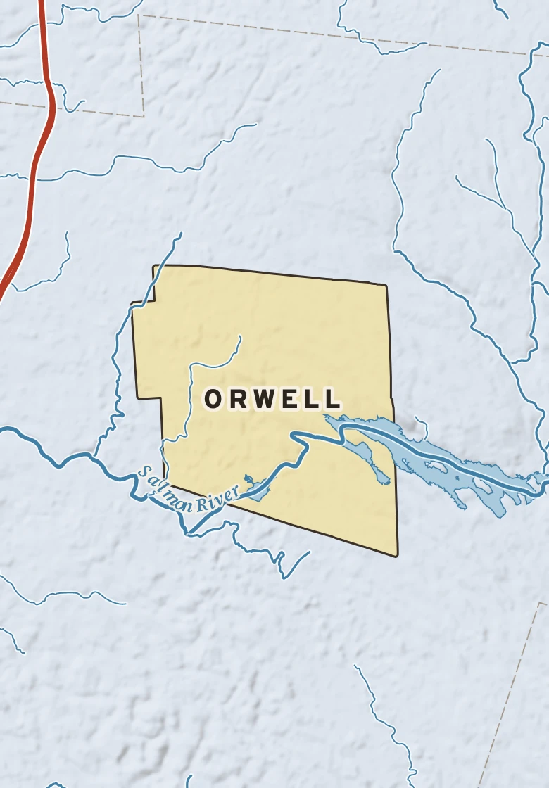Atlas plate of Orwell, New York.