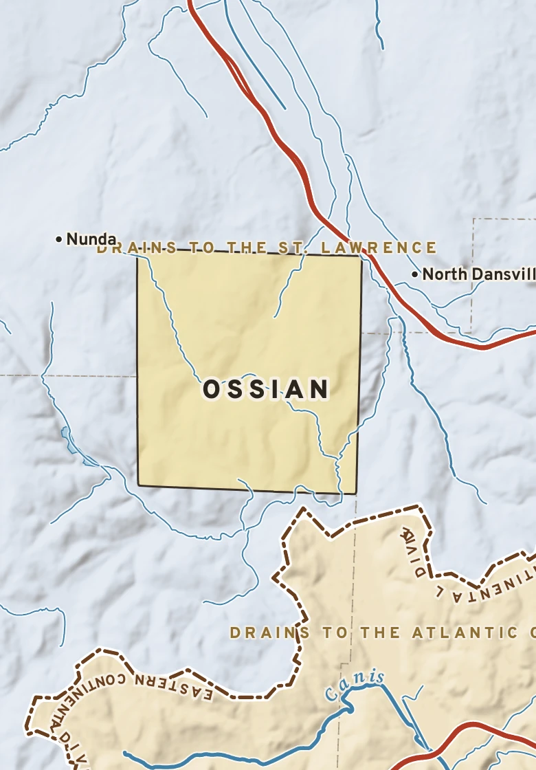 Atlas plate of Ossian, New York.