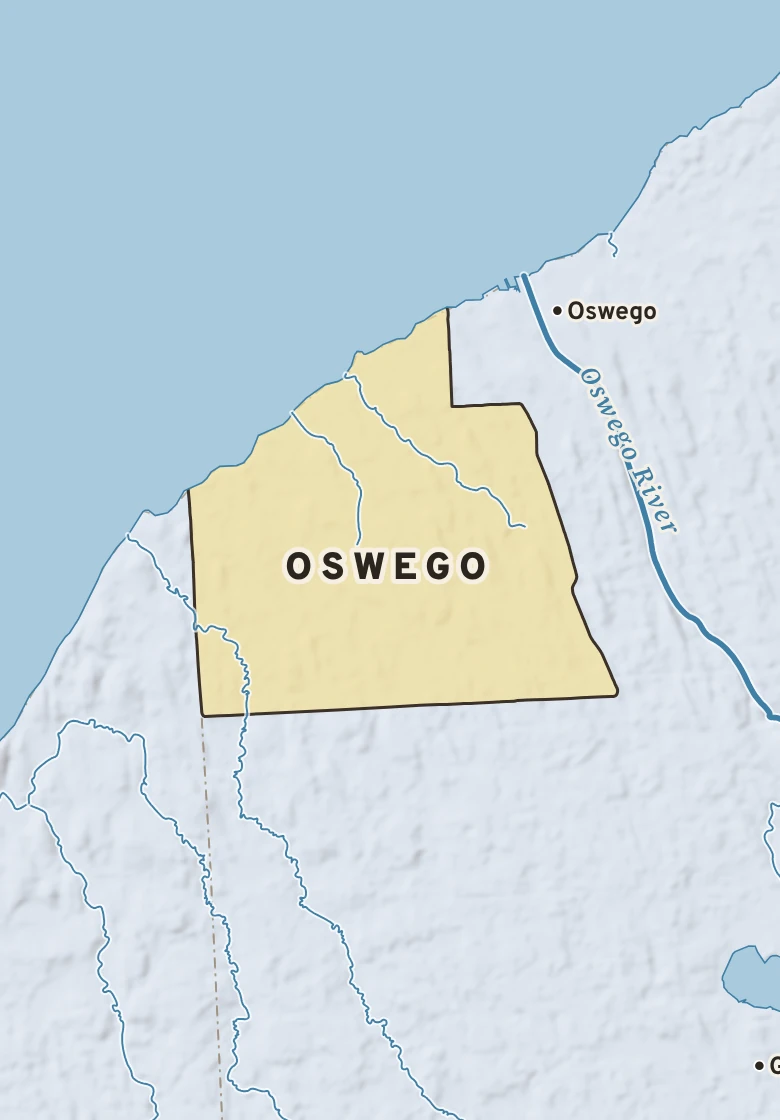 Atlas plate of Oswego, New York.