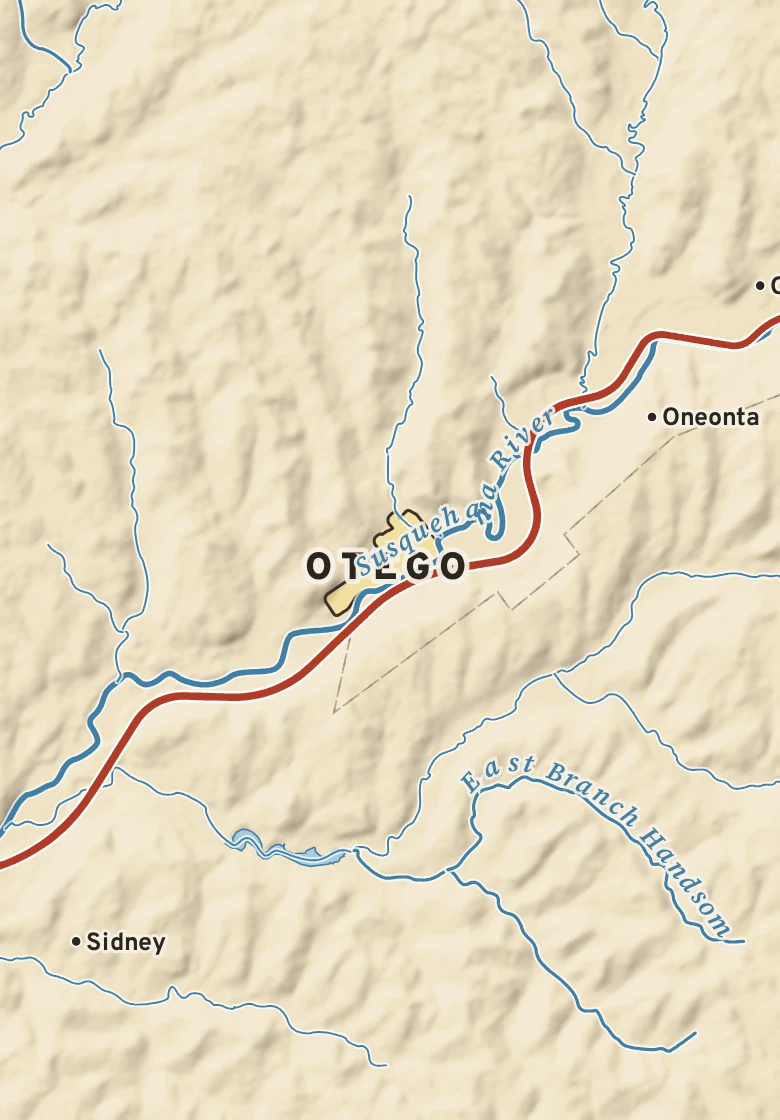 Atlas plate of Otego, New York.