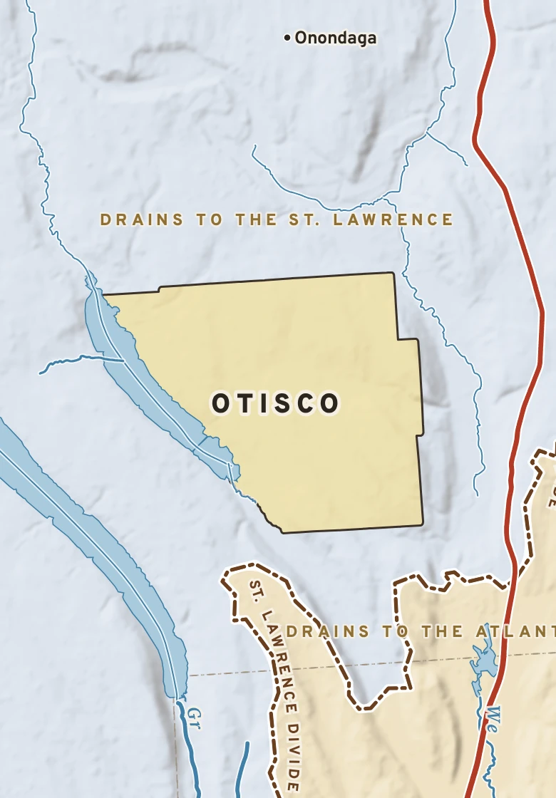 Atlas plate of Otisco, New York.