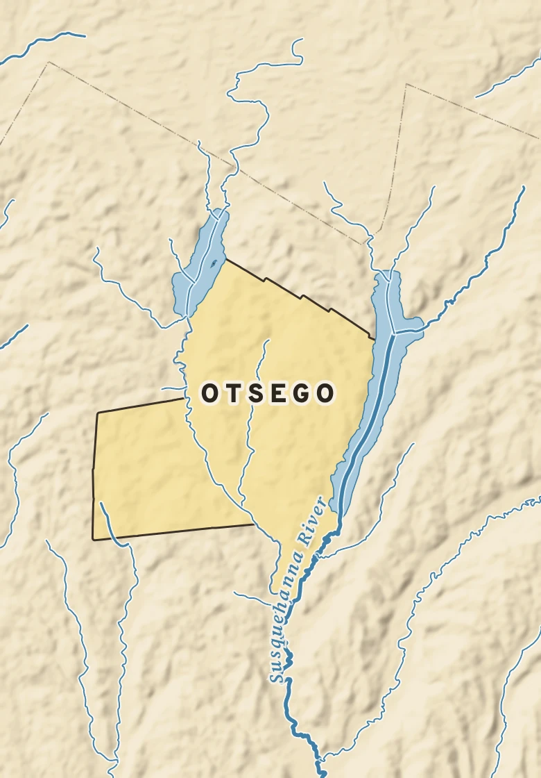 Atlas plate of Otsego, New York.
