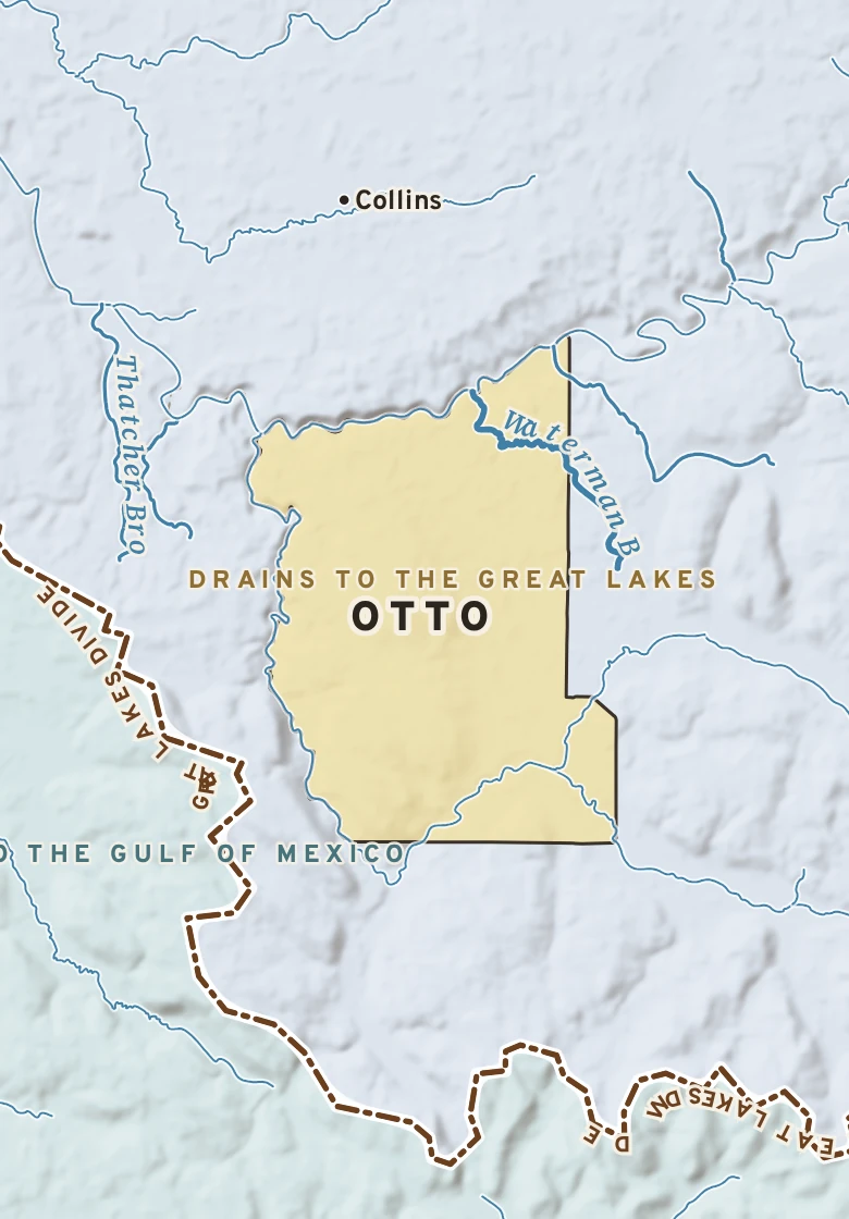 Atlas plate of Otto, New York.