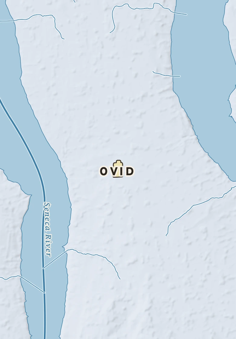 Atlas plate of Ovid, New York.