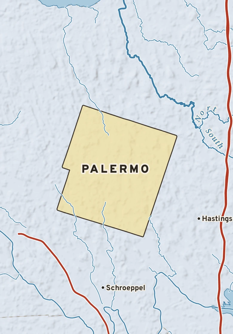 Atlas plate of Palermo, New York.