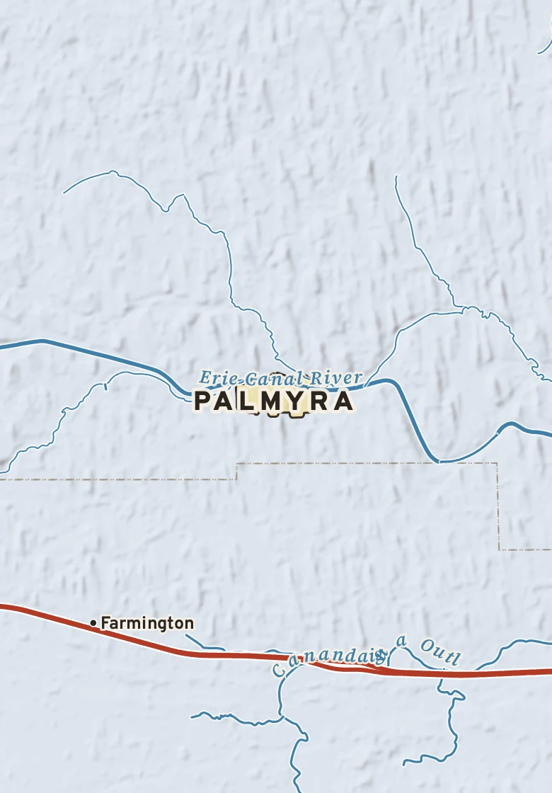 Atlas plate of Palmyra, New York.