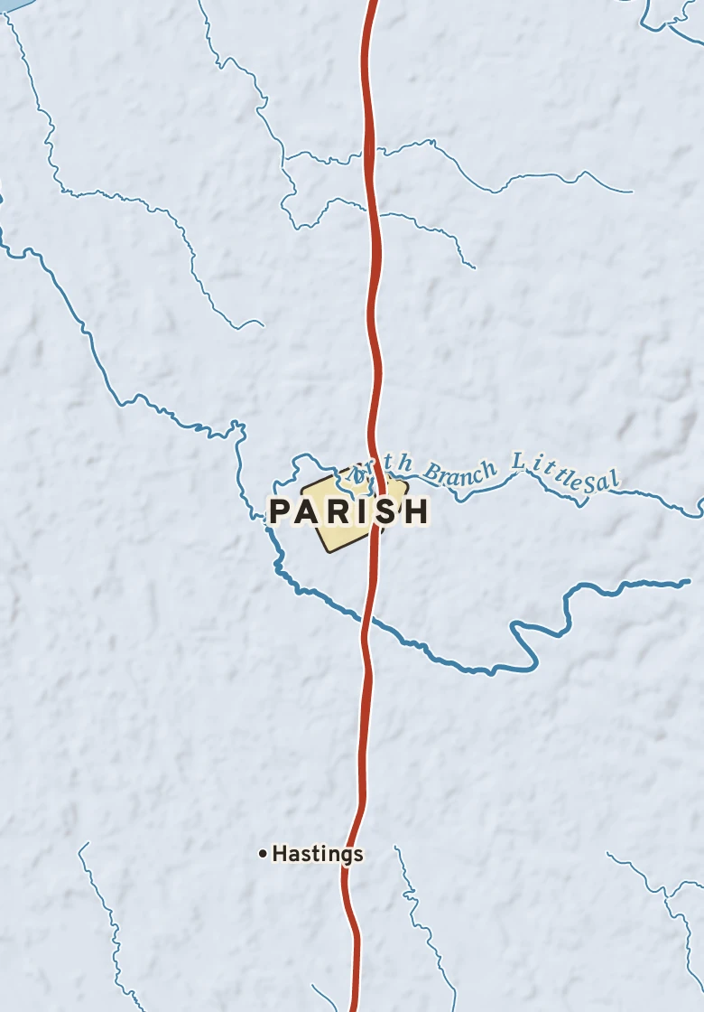 Atlas plate of Parish, New York.