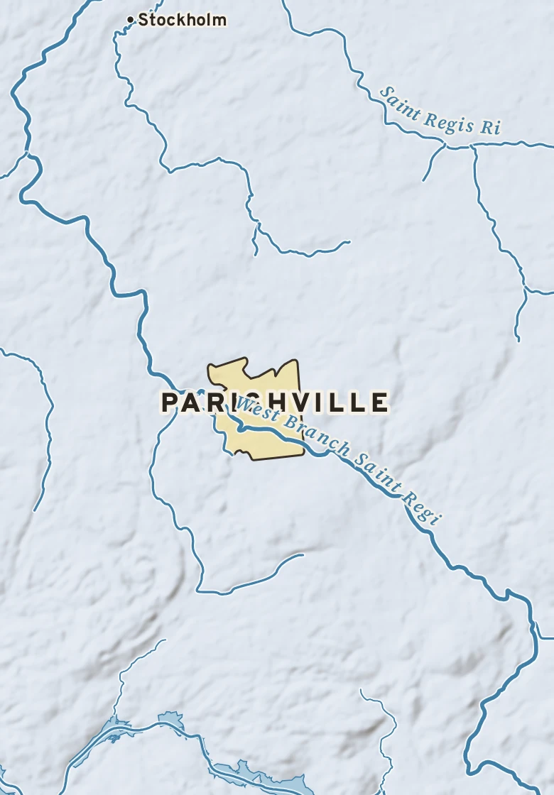Atlas plate of Parishville, New York.