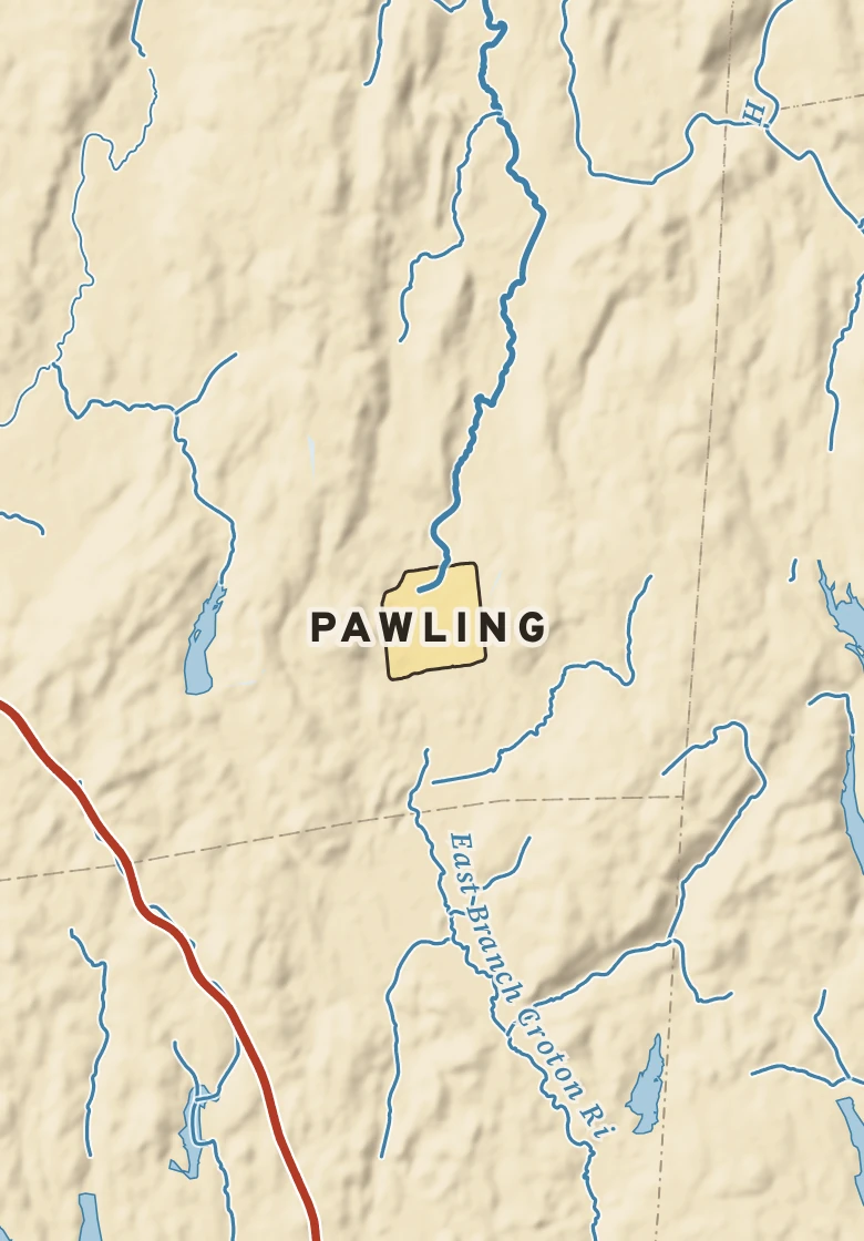 Atlas plate of Pawling, New York.