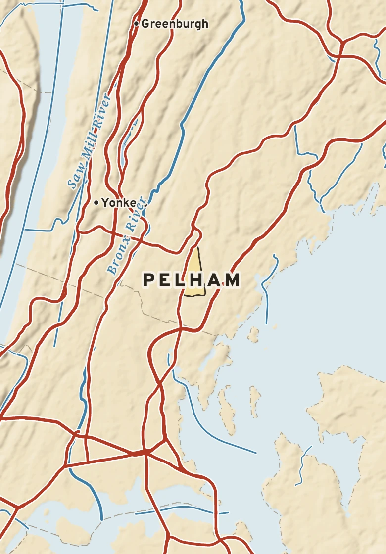 Atlas plate of Pelham, New York.