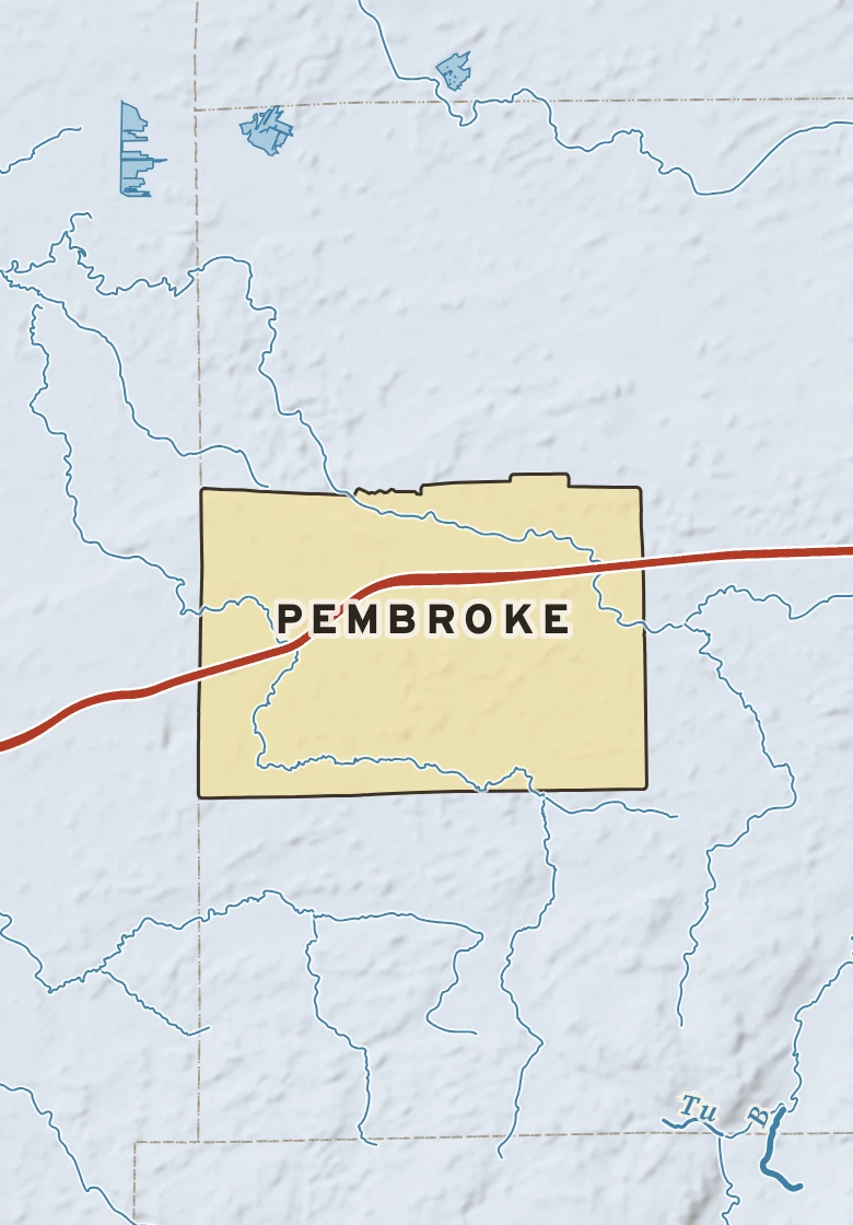 Atlas plate of Pembroke, New York.