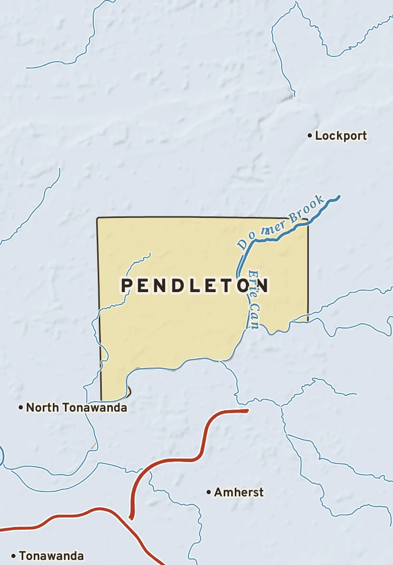 Atlas plate of Pendleton, New York.