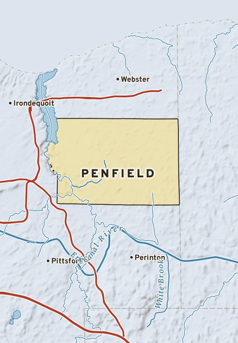 Atlas plate of Penfield, New York.