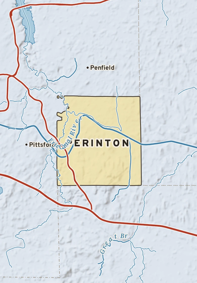 Atlas plate of Perinton, New York.