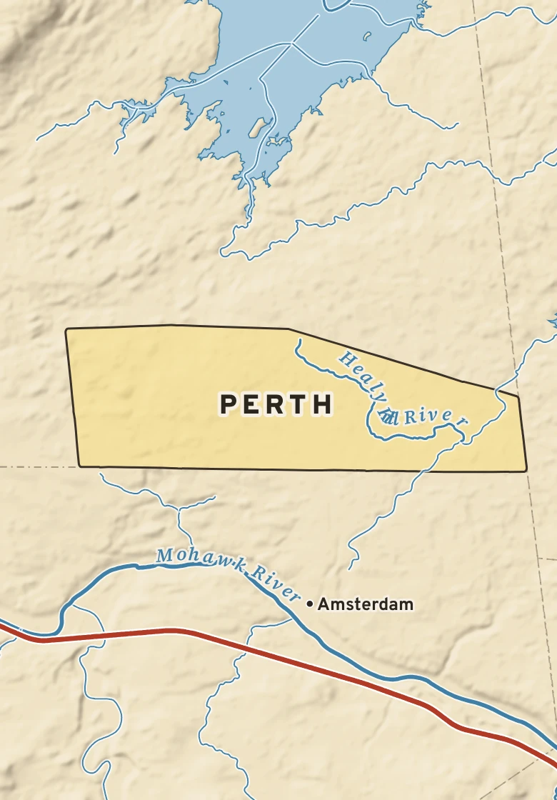 Atlas plate of Perth, New York.