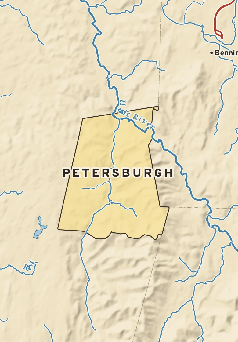 Atlas plate of Petersburgh, New York.