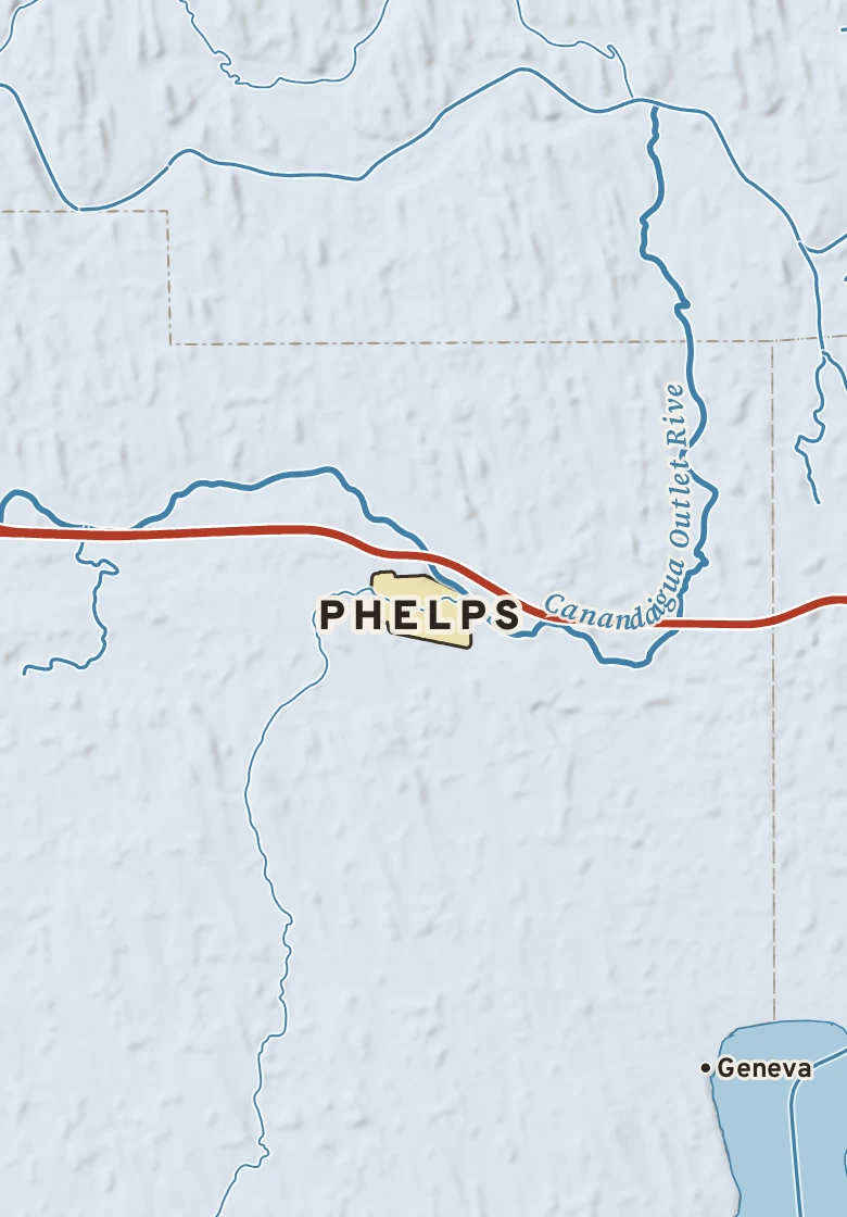 Atlas plate of Phelps, New York.