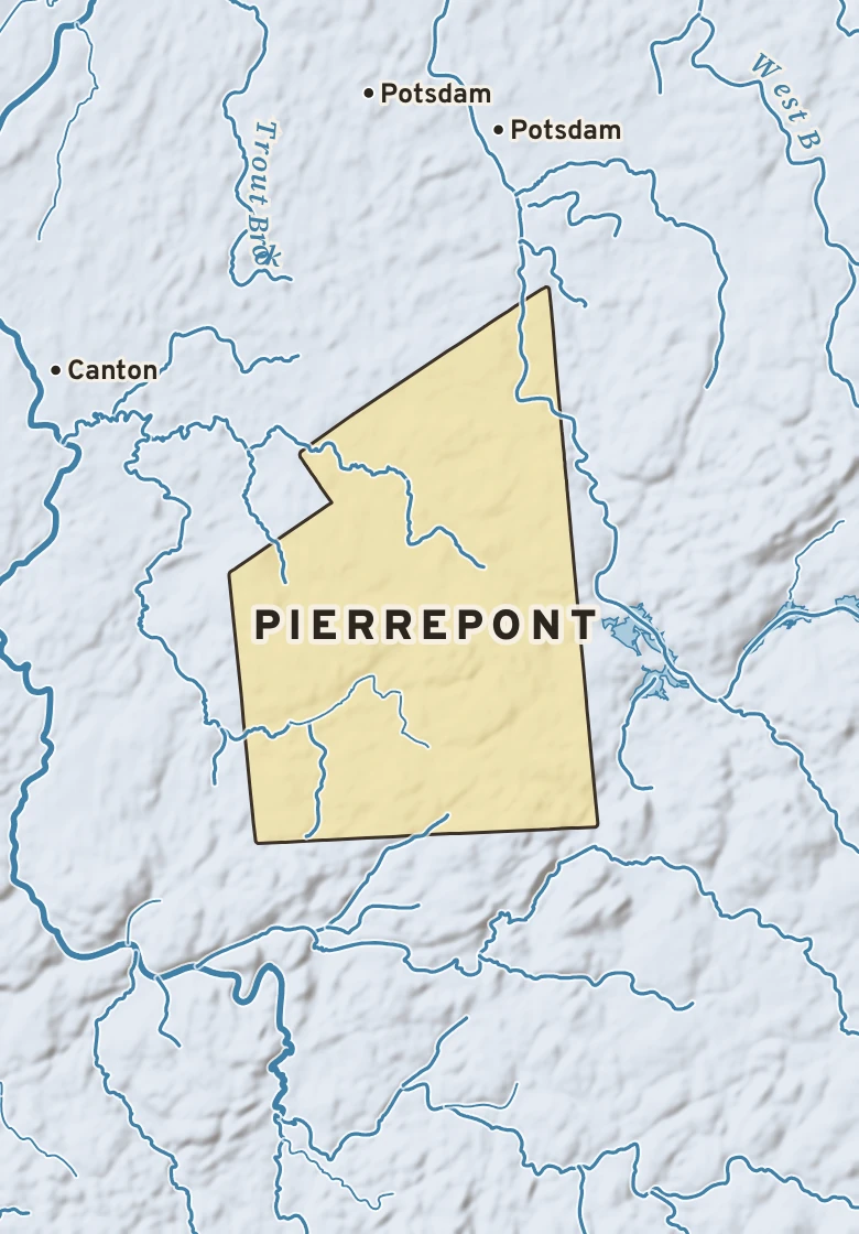 Atlas plate of Pierrepont, New York.