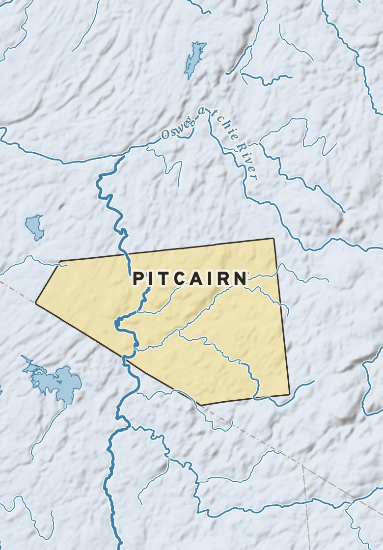 Atlas plate of Pitcairn, New York.