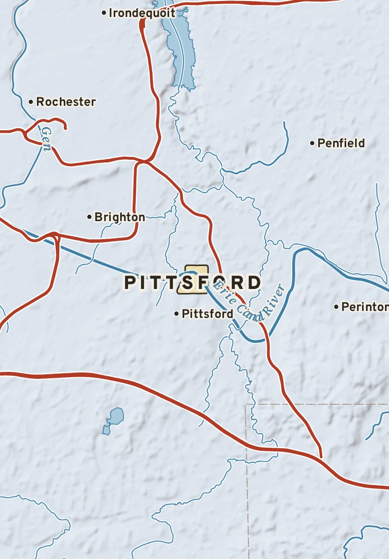 Atlas plate of Pittsford, New York.