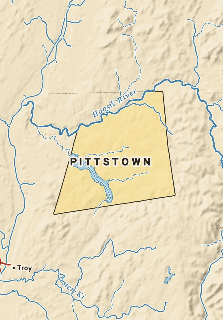 Atlas plate of Pittstown, New York.
