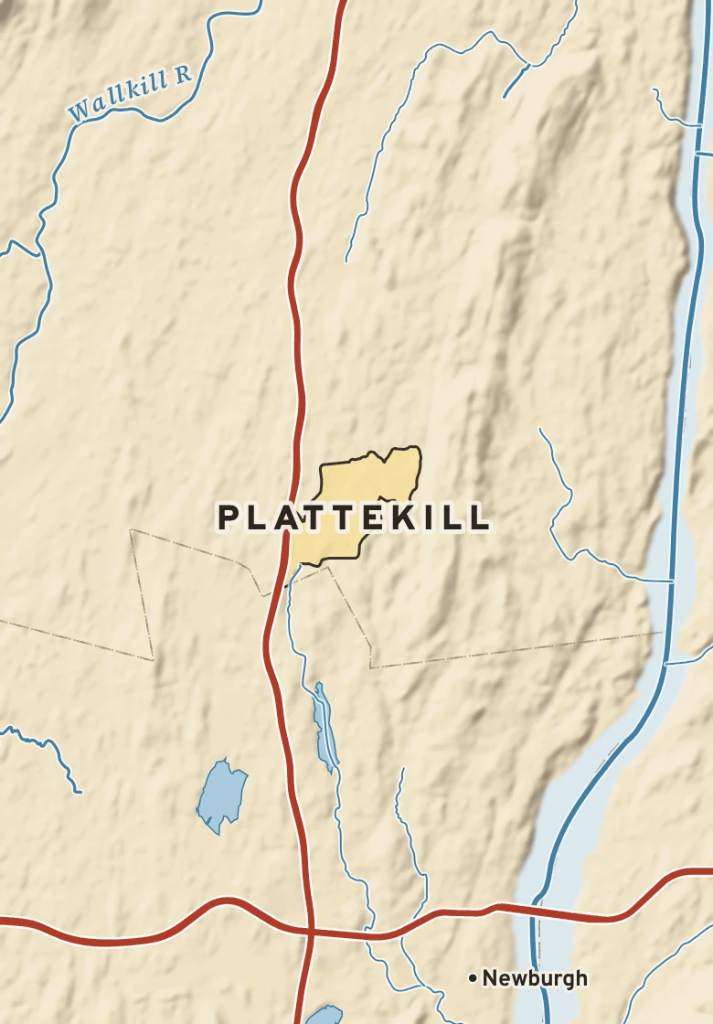 Atlas plate of Plattekill, New York.