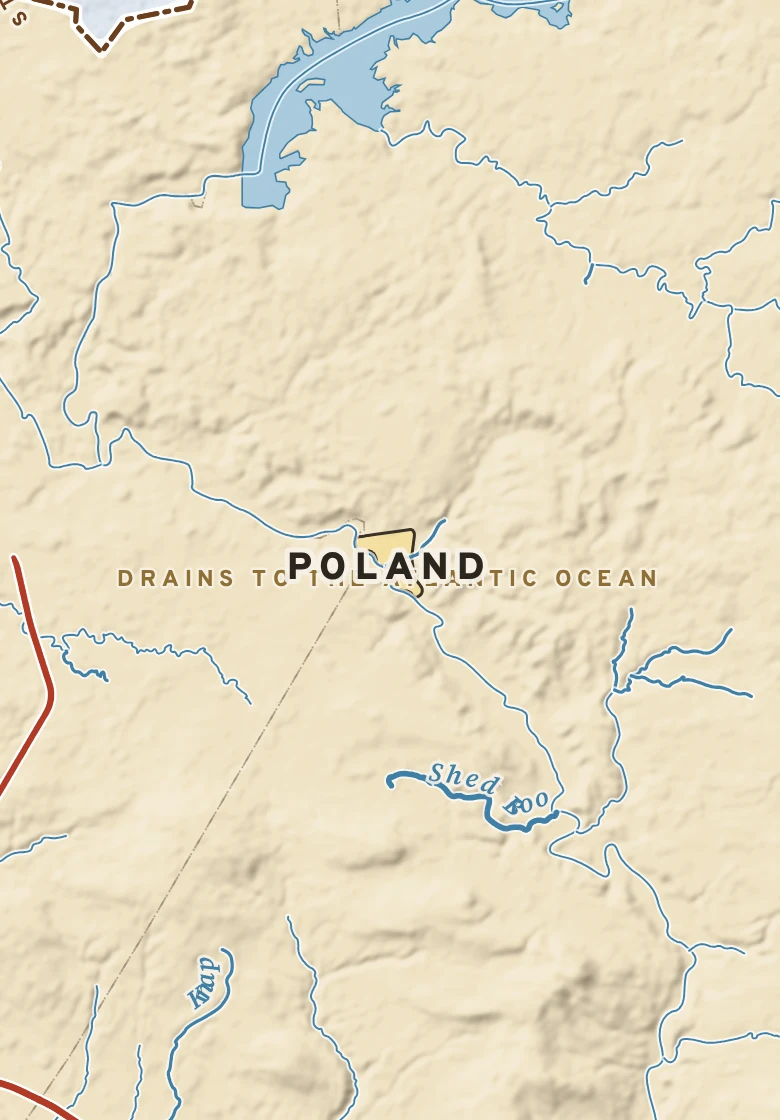 Atlas plate of Poland, New York.