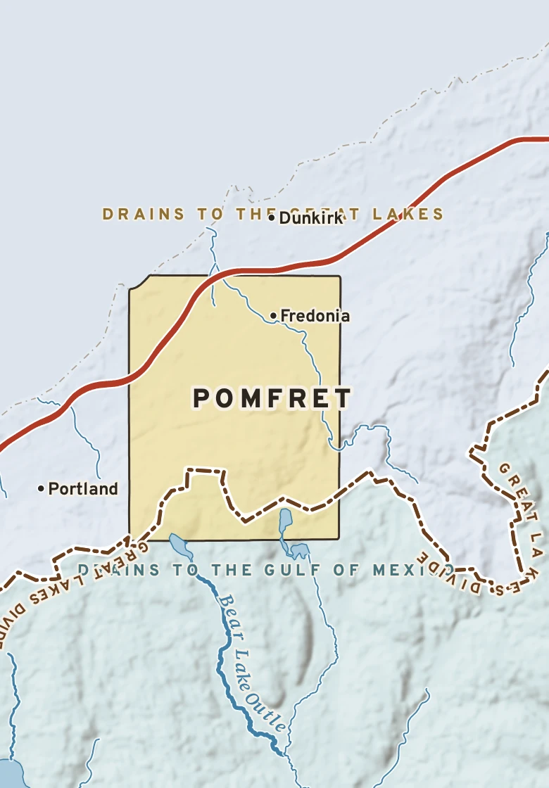 Atlas plate of Pomfret, New York.