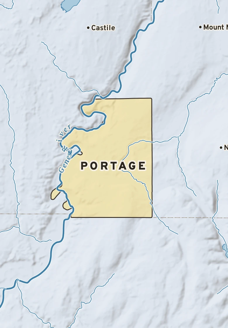 Atlas plate of Portage, New York.